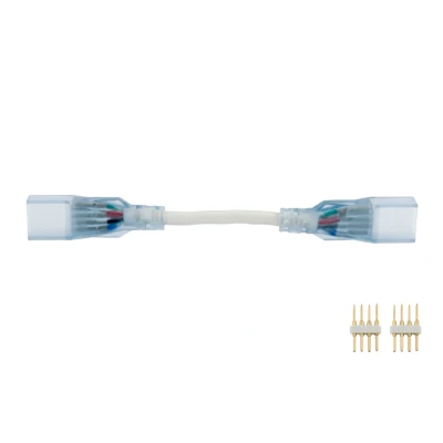 Afbeelding van LED Neon RGB Connector, 4 Aderig, Soldeervrij, Extra Small
