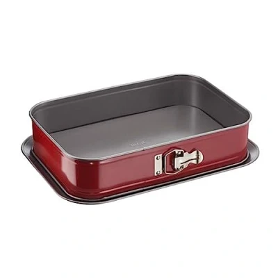 Afbeelding van Tefal 1640514 Delibake ovenschaal met scharnier, 36 x 24 cm, koolstofrood