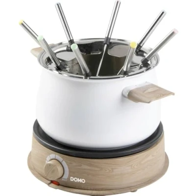 Afbeelding van DOMO DO736F Fonduepan 2 l 8 personen 1500W Houten afwerking