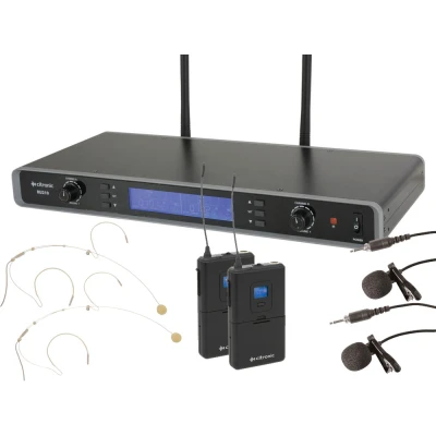 Afbeelding van Citronic RU210 N 2 kanaals headset/lavelier systeem Multi UHF