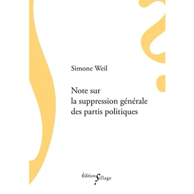 Afbeelding van Note sur la suppression générale des partis politiques