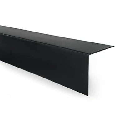 Afbeelding van Quest PVC hoekprofiel kunststof zelfklevende randbescherming hoekbescherming hoeklijst hoeklijst, 15x15mm, 200cm, zwart