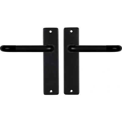 Afbeelding van Deurklink met blindschild Starx Coupe (Aluminium, Zwart)