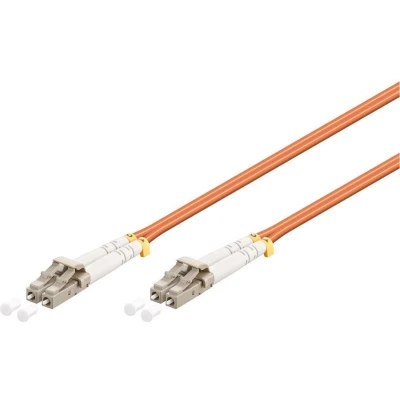 Afbeelding van LC Duplex Optical Fiber Patch kabel Multi Mode OM2 oranje / LSZH 5 meter