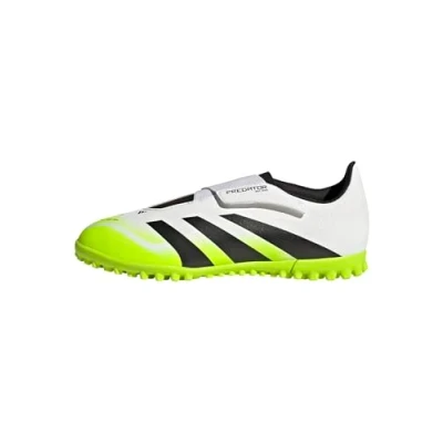 Afbeelding van adidas Performance Predator CLUB Unisex Voetbalschoenen voor kunstgras kinderen, Maat: 31.5, White/core black/lucid lemon Kunststof