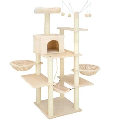 Afbeelding van tectake 402932 Krabpaal Lilou diverse kleuren beige