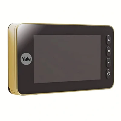 Afbeelding van Yale Digital Door Viewer Auto Imaging 5800 Goud Opname Afbeeldingen/Video&#039;s Geïntegreerde Deurbel Live Display Bewegingsdetectie Messing