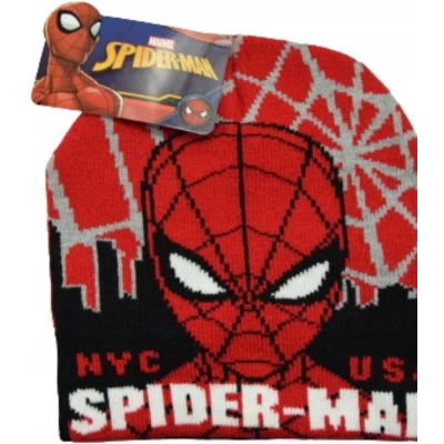 Afbeelding van Marvel Spiderman Muts zwart/rood maat 52 cm (± 2 4 jaar)