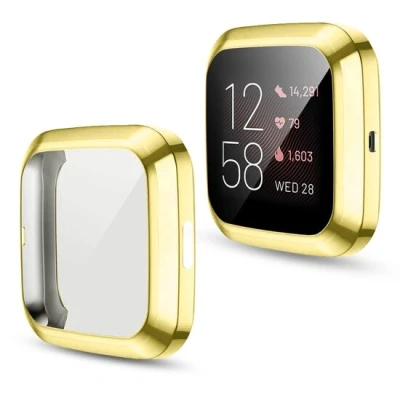 Afbeelding van Fitbit Versa 2 Soft TPU case (volledig beschermd) Goud