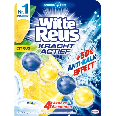 Afbeelding van Witte Reus Krachtig active citrus toilet blok 1 stuks