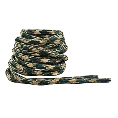 Afbeelding van Ironlace Paracord 550, bootlace, schoenveter hardlopers, wandelaars, laarzen, vrijetijdsschoenen, 1 paar, meerdere kleuren en lengtes Woodland Camo 137 cm