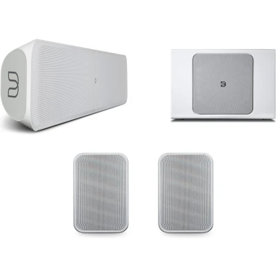 Afbeelding van Bluesound Combi Deal Pulse soundbar+ sub+ en flex 2i Wit