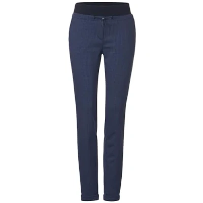 Afbeelding van Cecil Casual FIT KARO Trainingsbroek, Dames, Maat: Lx30, Blau