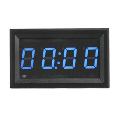 Afbeelding van Digitale Auto Klok, 4.5 30V Multifunctionele LED Elektronische Lichtgevende Horloge Klok Accessoire Decoratie Vervanging voor Vrachtwagen Boten (BLAUW)
