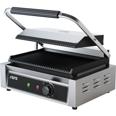 Afbeelding van Contactgrill breed saro PG1B gegroefd 2,2kW (H)19x(B)44x(D)41
