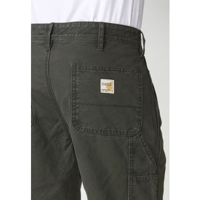 Afbeelding van Koroshi Washed Carpenter Bermuda Shorts Verde green, Heren, Maat: 30, green