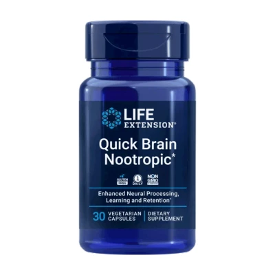 Afbeelding van Life Extension Quick Brain Nootropic, 30 kapsułek