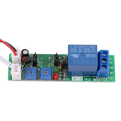 Afbeelding van Wal Front DC 5V 12V 24V cyclische timermodule instelbaar, relais aan/uit vertragingstimer (DC12V, 0 120 min)
