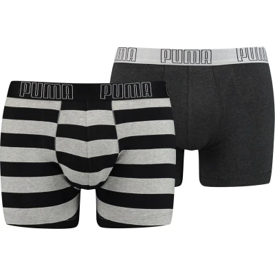 Afbeelding van Puma YD Bold Stripe Boxer 2P Boxers 2 Pack