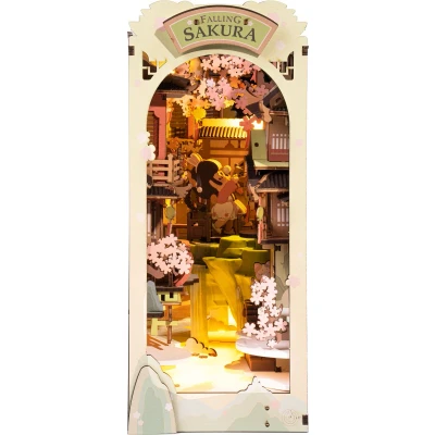 Afbeelding van Robotime Rolife Falling Sakura TGB05 Book Nook DIY Miniatuurhuis Knutselen