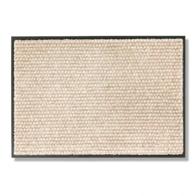 Afbeelding van slijtvaste deurmat Miami getufte 50x70 cm in beige stippen afwasbare