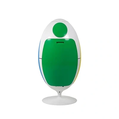 Afbeelding van SoldiDesign keukenbak 3in1 voor separate collection, 54 liter (3 compartimenten van 18 liter), mand binnen of buiten, Keukenafvalemmer, afvalscheidingssysteem, afvalemmer Wit Friend