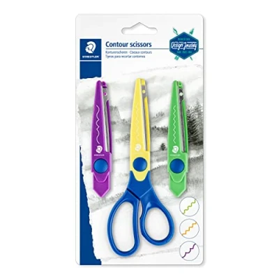 Afbeelding van STAEDTLER 965 S BK C Design Journey Craft Contour Schaar (Zig Zag, Golven &amp; Deckle Edge)