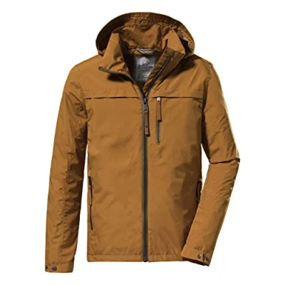 Afbeelding van G.I.G.A. DX Men&#039;s Functioneel jack/ outdoorjack met oprolbare capuchon GS 12 MN JCKT, dark curry, 4XL, 38217 000