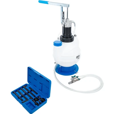 Afbeelding van BGS Transmissieolie vulapparaat met handpomp terugloopsysteem 8 adapters 7 l
