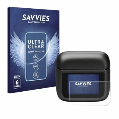 Afbeelding van Savvies Screenprotector voor JBL Tour Pro 3 Folie Beschermfolie transparant (6 Stuks)
