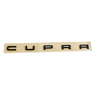 Afbeelding van SEAT Originele Leon (5F) Cupra letters achter achterklep tuning embleem, zwart glanzend
