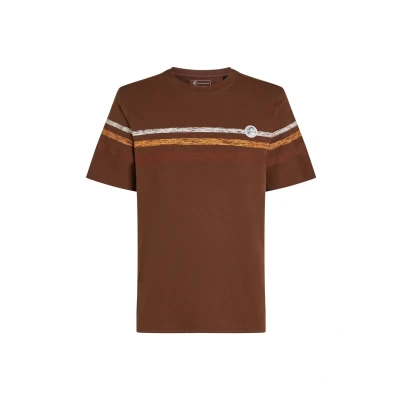 Afbeelding van O&#039;Neill O&#039;RIGINALS Stripe Tshirt print, Heren, Maat: Large, Hazel spice