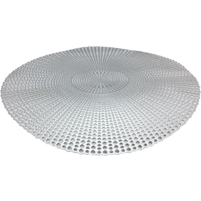 Afbeelding van 1x stuks ronde Placemats zilver 40 cm van kunststof