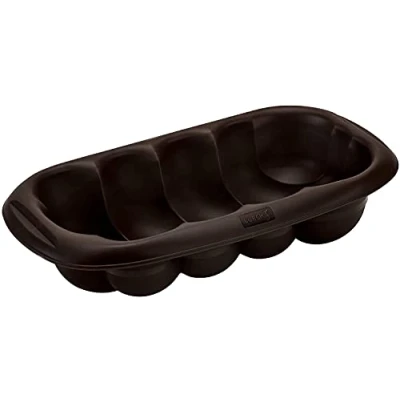Afbeelding van Lurch FlexiForm 85039 gistpan/taartbakvorm voor het bakken van traditionele paasgebak 100% BPA vrije premium platina silicone 30 x 16 cm bruin