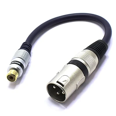 Afbeelding van VITALCO XLR Mannelijke naar RCA Vrouwelijke Adapter Microfoon 3 polig Chinch Audio Kabel