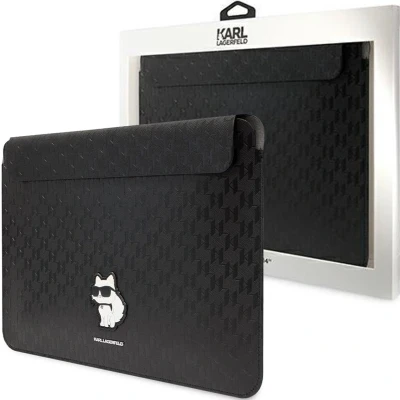 Afbeelding van Karl Lagerfeld hoes KLCS16SAKHPCK 16 koffer zwart Saffiano Monogram Choupette