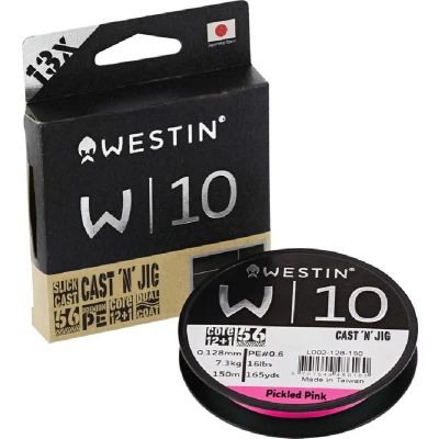 Afbeelding van Westin W10 13 Braid Cast &#039;N&#039; Jig Pickled Pink Gevlochten lijn 0.10mm/6.1kg (110m)