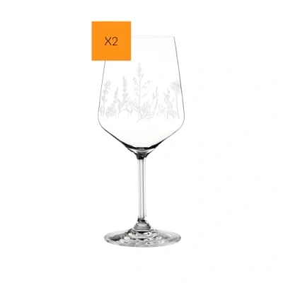 Afbeelding van Nachtmann Tattoo wijn/sprankglas Botanical White, set van 2, wijnglas, longdrinkglas, kristalglas, 630 ml, 105722