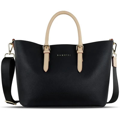 Afbeelding van bugatti Shopper &#039;Ella&#039; chamois / zwart zilver