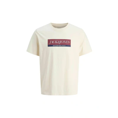 Afbeelding van Jack &amp; Jones Tshirt print, Heren, Maat: XL, Antique white