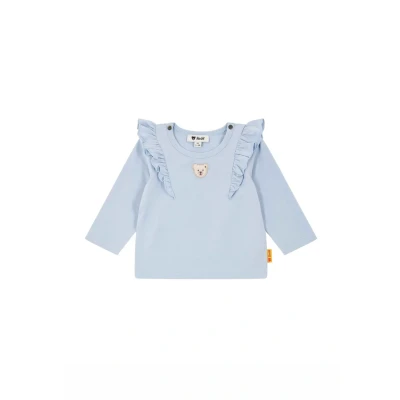 Afbeelding van Steiff Langarm Summer Breeze Longsleeve voor kinderen, Maat: 86, Chambray blue