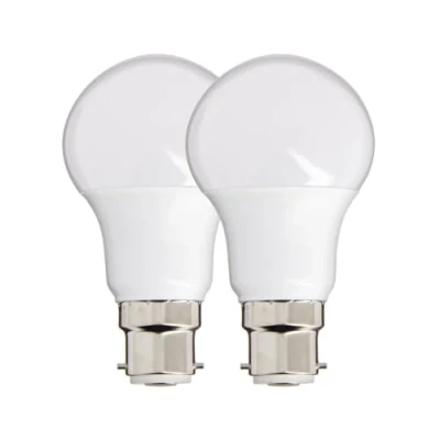 Afbeelding van Xanlite Set van 2 A60 ledlampen met fitting B22 bajonet stralingshoek 360 8,8 W komt overeen 60 led 806 lm lamp warm wit PACK2EB806G