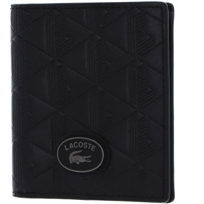 Afbeelding van LACOSTE Portemonnee Nomogramme Compact Wallet Noir Zwart