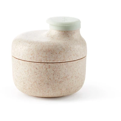 Afbeelding van Lékué To Go sauscontainer organisch materiaal 50 ml Beige