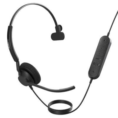 Afbeelding van Jabra Engage 40 Inline Link USB (Bedraad, A), Kantoorheadset, Zwart