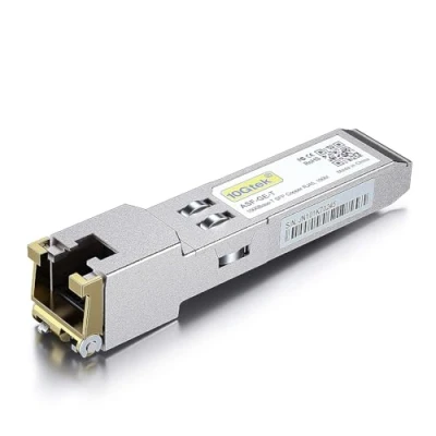 Afbeelding van 1G SFP to RJ45 Mini Gbic Module 100 meter, 1000Base T Copper Transceiver Compatible for Cisco GLC T/SFP GE T, Meraki MA 1GB TX, Ubiquiti UniFi UF 1G, Netgear, Zyxel, D Link, TP Link and more