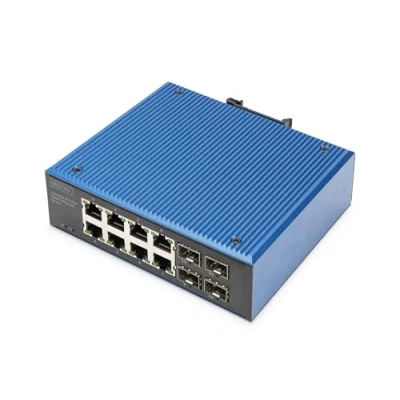 Afbeelding van Digitus DN 651152 netwerk switch Unmanaged Gigabit Ethernet (10/100/1000) Zwart, Blauw