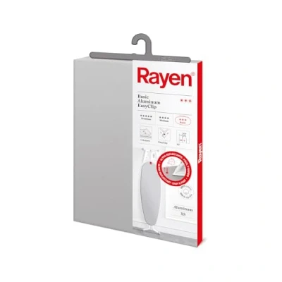 Afbeelding van Rayen Universele strijkplankhoes Strijkhoes Eenvoudig te verstellen met clip 2 lagen: schuim en 100% katoenen stof Aluminiumkwaliteit Basisassortiment Afmeting: 115 x 38 cm, Grijs