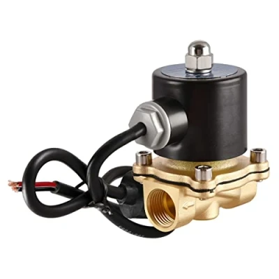 Afbeelding van Heschen Messing elektrisch magneetventiel, 2W 160 15J, 1/2 inch, DC12V, Direct Action Water Air, normaal gesloten, reserveventiel