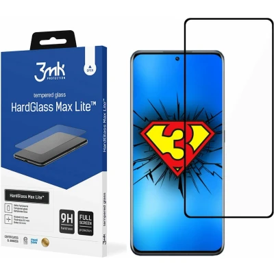 Afbeelding van Xiaomi 12/12X Black 3mk HardGlass Max Lite